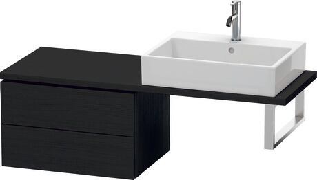 Meuble bas pour plan de toilette, LC582801616 Chêne noir mat, Décor