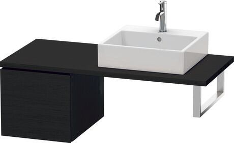 台面配套的矮浴柜, LC583101616 黑色橡木 哑光, 饰面