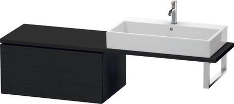 Low cabinet for console, LC583401616 Black oak Matt, Decor