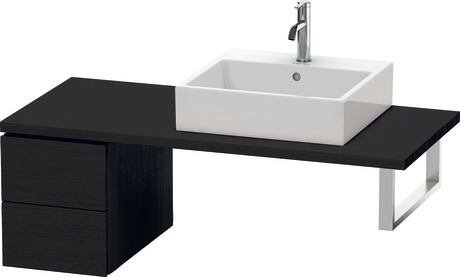 Meuble bas pour plan de toilette, LC583501616 Chêne noir mat, Décor