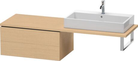 台面配套的矮浴柜, LC583903030 天然橡木 哑光, 饰面