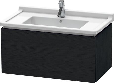 Meuble sous lavabo suspendu, LC616501616 Chêne noir mat, Décor