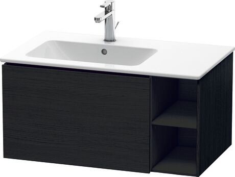 挂壁式浴柜, LC619101616 黑色橡木 哑光, 饰面