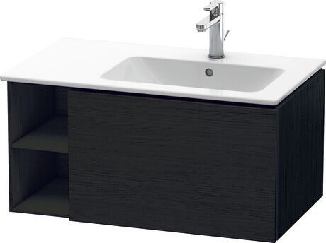 ארון אמבטיה תלוי על הקיר, LC619201616 אלון שחור מאט, עיצוב