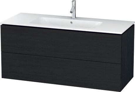 Meuble sous lavabo suspendu, LC624301616 Chêne noir mat, Décor