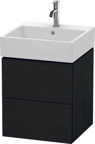 挂壁式浴柜, LC627401616 黑色橡木 哑光, 饰面