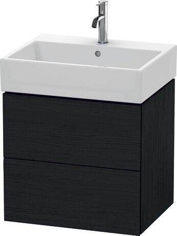 挂壁式浴柜, LC627501616 黑色橡木 哑光, 饰面