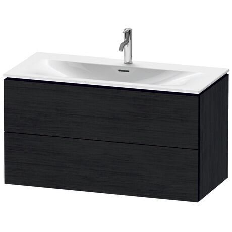 挂壁式浴柜, LC630801616 黑色橡木 哑光, 饰面