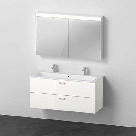Möbelwaschtisch mit Waschtischunterbau und Spiegelschrank, XB0067