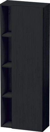 Hoge kast, DS1238R1616 deurdraairichting: rechts, Eiken zwart Mat, Decor