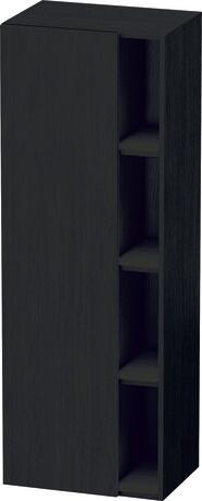 Tall cabinet, DS1239L1616 Hinge position: Left, Black oak Matt, Decor
