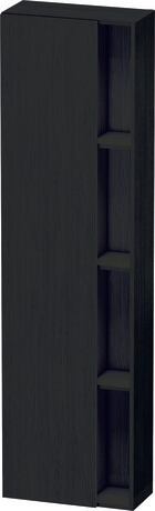 Tall cabinet, DS1248L1616 Hinge position: Left, Black oak Matt, Decor