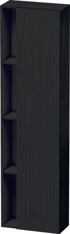 高浴柜, DS1248R1616 铰链位置: 右, 黑色橡木 哑光, 饰面