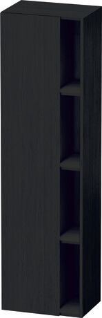 Tall cabinet, DS1249L1616 Hinge position: Left, Black oak Matt, Decor