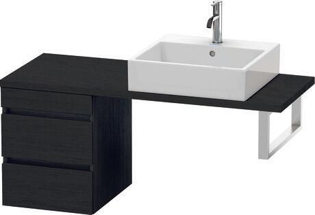 Meuble bas pour plan de toilette, DS532601616 Chêne noir mat, Décor