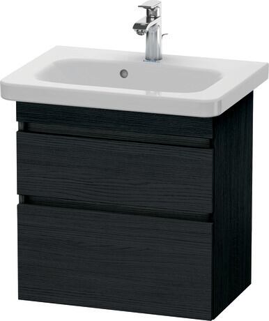 挂壁式浴柜, DS647901616 黑色橡木 哑光, 饰面