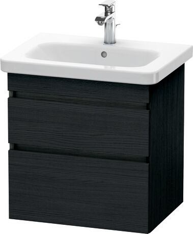 挂壁式浴柜, DS648001616 黑色橡木 哑光, 饰面