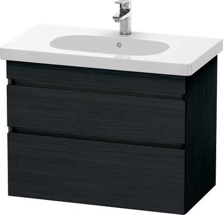 挂壁式浴柜, DS648401616 黑色橡木 哑光, 饰面