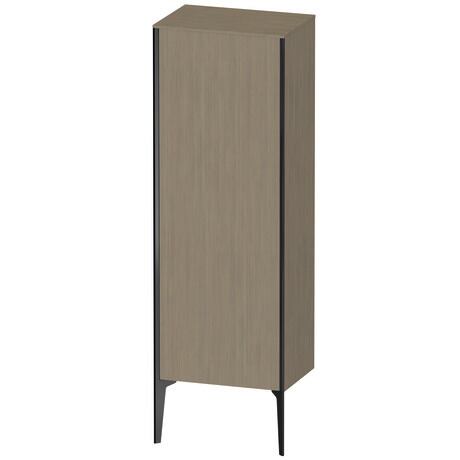 Semi-tall cabinet, XV1326LB235 Hinge position: Left, Oak terra Matt, Decor, Profile colour: Black, Profile: Black