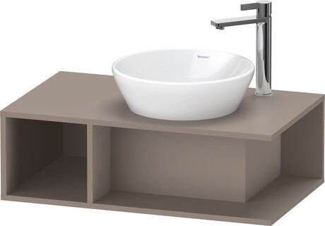 Meuble sous lavabo suspendu pour plan de toilette, DE493804343 Basalte mat, Décor