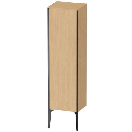 Semi-tall cabinet, XV1325LB230 Hinge position: Left, Natural oak Matt, Decor, Profile colour: Black, Profile: Black
