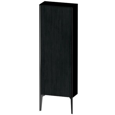 Semi-tall cabinet, XV1316LB216 Hinge position: Left, Black oak Matt, Decor, Profile colour: Black, Profile: Black
