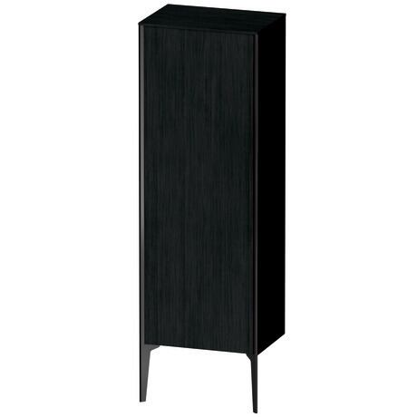 Semi-tall cabinet, XV1326LB216 Hinge position: Left, Black oak Matt, Decor, Profile colour: Black, Profile: Black