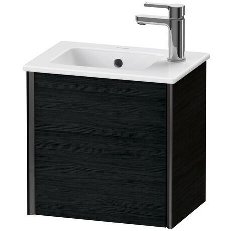 挂壁式浴柜, XV4024LB216 黑色橡木 哑光, 饰面, 包边: 黑色