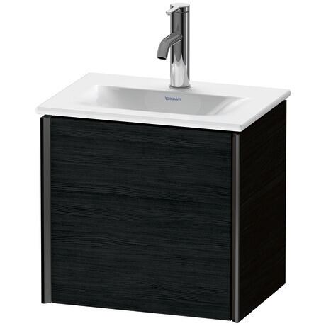挂壁式浴柜, XV4030LB216 黑色橡木 哑光, 饰面, 包边: 黑色