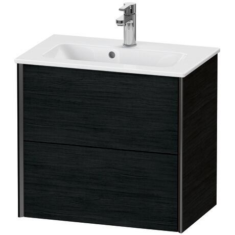 挂壁式浴柜, XV41780B216 黑色橡木 哑光, 饰面, 包边: 黑色
