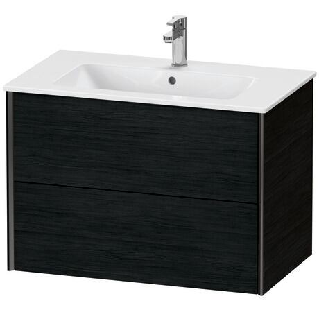 挂壁式浴柜, XV41260B216 黑色橡木 哑光, 饰面, 包边: 黑色