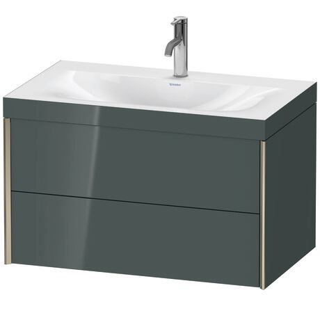c-bonded set wall-mounted, XV4615OB138C Dolomite Gray High Gloss, Lacquer
