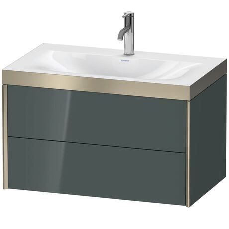 c-bonded set wall-mounted, XV4615OB138P Dolomite Gray High Gloss, Lacquer