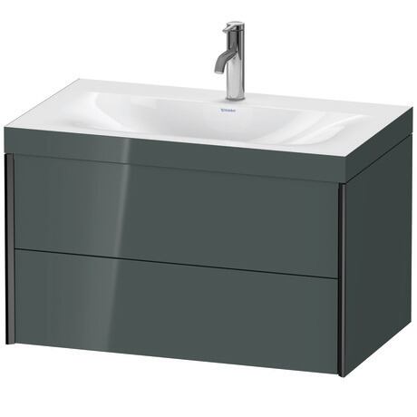 c-bonded set wall-mounted, XV4615OB238C Dolomite Gray High Gloss, Lacquer