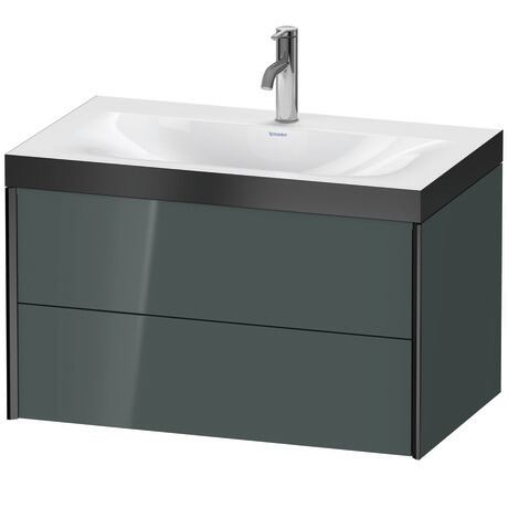 c-bonded set wall-mounted, XV4615OB238P Dolomite Gray High Gloss, Lacquer