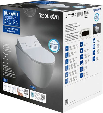Toilet set wall-mounted, 631002002004300 Shower toilet seat: 611000002304300, Packaging dimensions: 490x670x595 mm, Protection type: IPX4