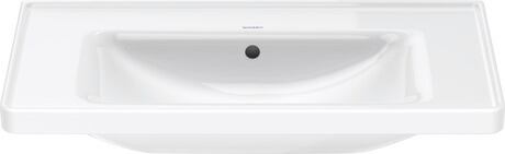 Washbasin, 2367800060 White High Gloss, Rectangular, Number of washing areas: 1 Middle, Back side glazed: No