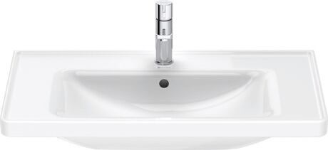 Wall Mounted Sink, 2367800000 White High Gloss, Rectangular, Number of basins: 1 Middle, Number of faucet holes: 1 Middle, Back side glazed: No