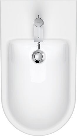 Floorstanding bidet, 2294100000 White High Gloss, Number of faucet holes per wash area: 1