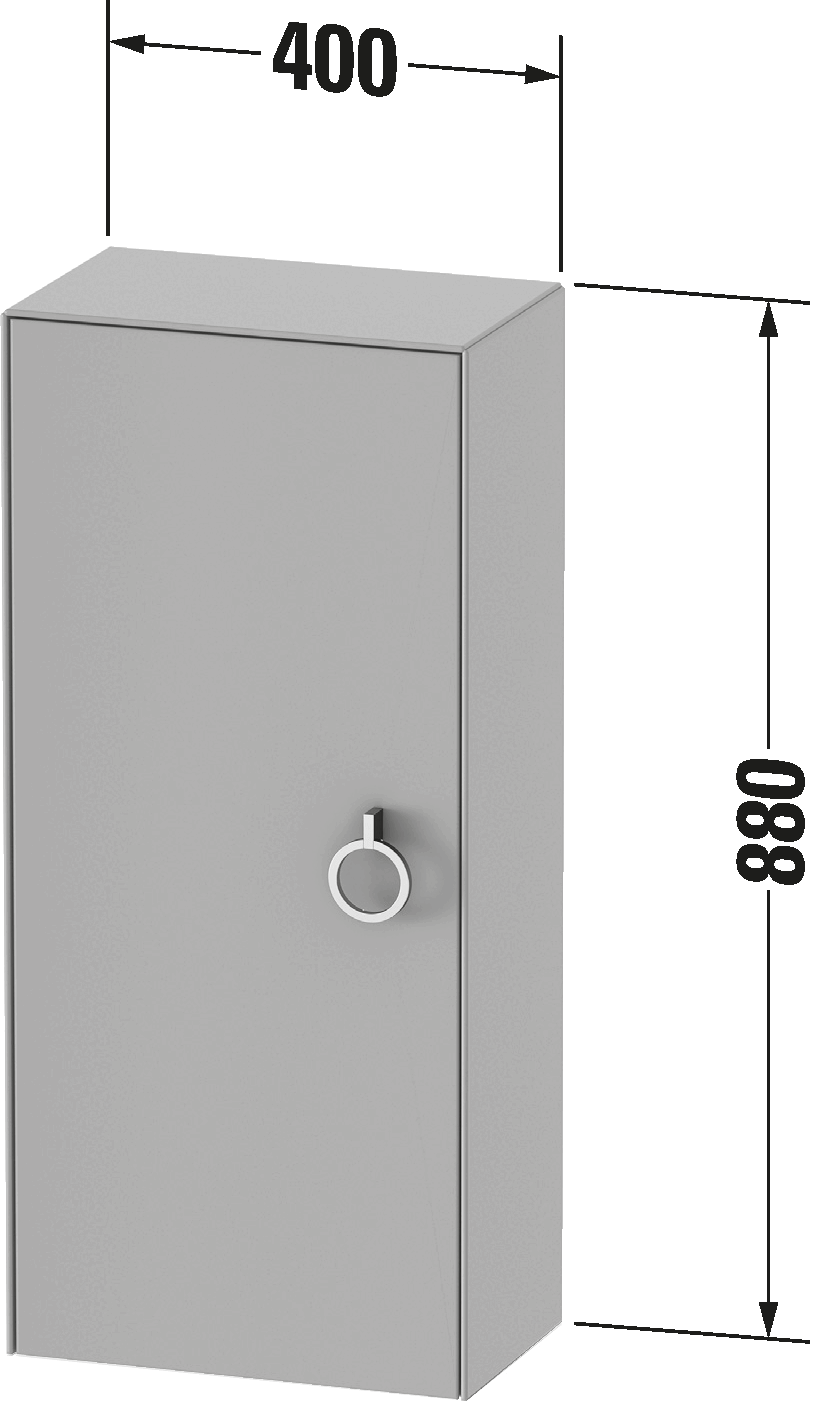 Semi-tall cabinet, WT1323 L/R