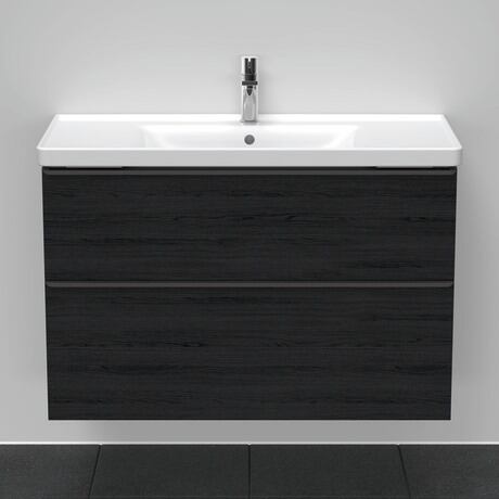 Furniture washbasin with vanity unit, DE012201616 Black oak Matt, Decor
