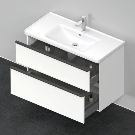 Furniture washbasin with vanity unit, DE012201818 White Matt, Decor