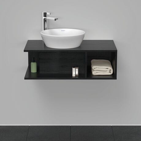 Console vanity unit wall-mounted, DE491801616 Black oak Matt, Decor