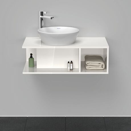 Console vanity unit wall-mounted, DE491802222 White High Gloss, Decor
