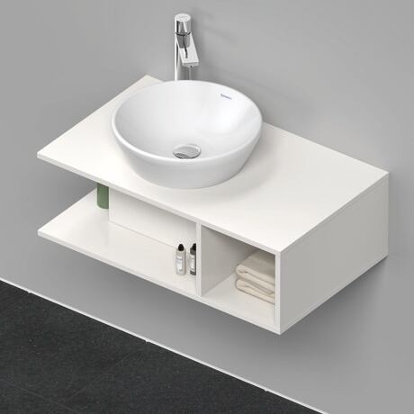 Mueble bajo lavabo para encimera, DE491802222 Blanco Brillante, Decoración