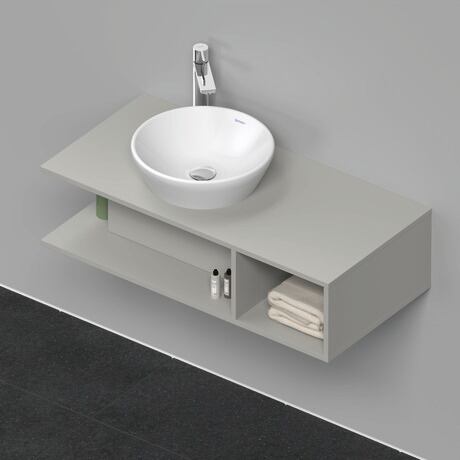 Mueble bajo lavabo para encimera, DE491900707 Gris cemento Mate, Decoración