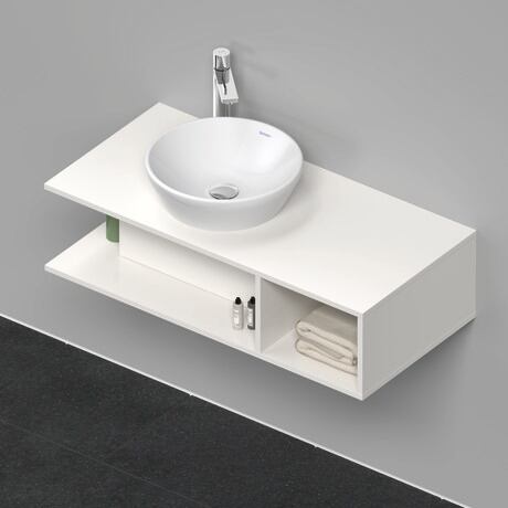 Mueble bajo lavabo para encimera, DE491902222 Blanco Brillante, Decoración
