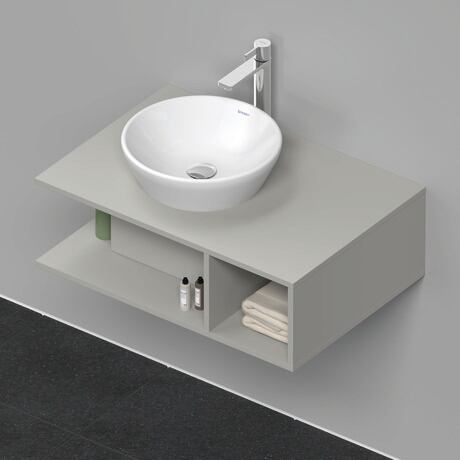 Console vanity unit wall-mounted, DE492800707 Concrete grey Matt, Decor