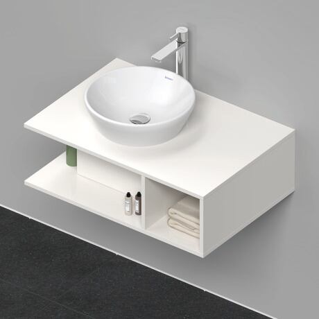 Console vanity unit wall-mounted, DE492802222 White High Gloss, Decor