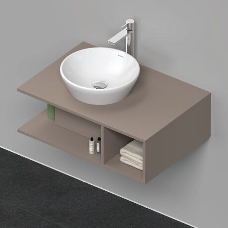 Meuble sous lavabo suspendu pour plan de toilette, DE492804343 Basalte mat, Décor